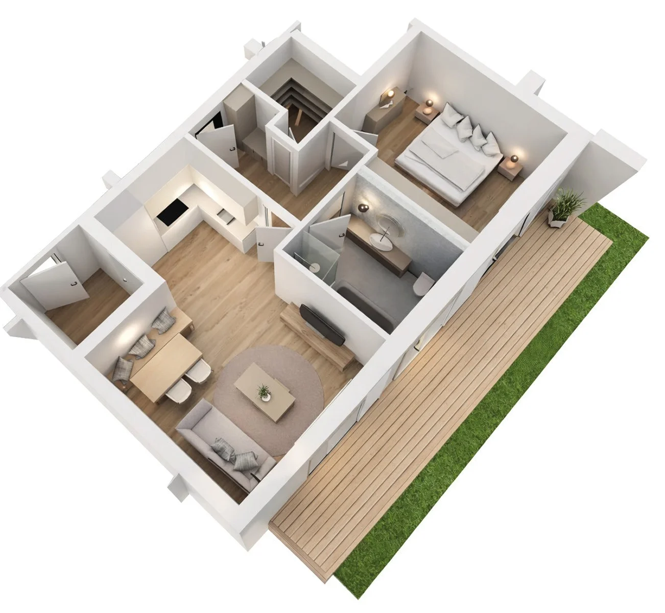 Premium-2-Zimmer-Wohnung, Visualisierung 3