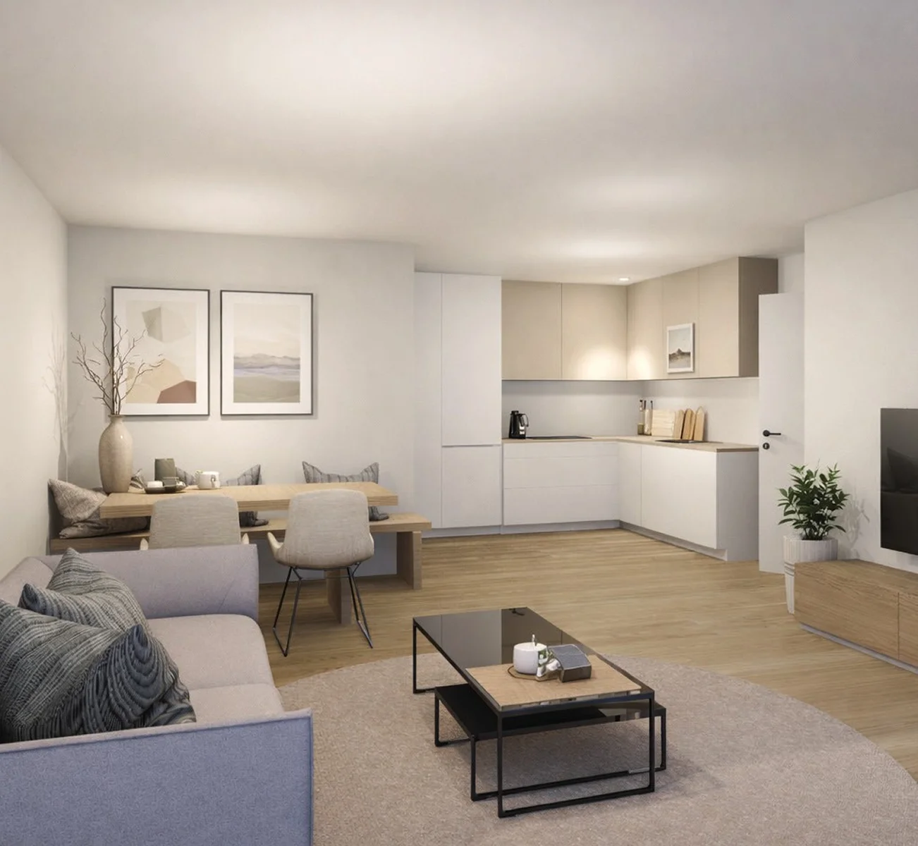Premium-2-Zimmer-Wohnung, Visualisierung 2