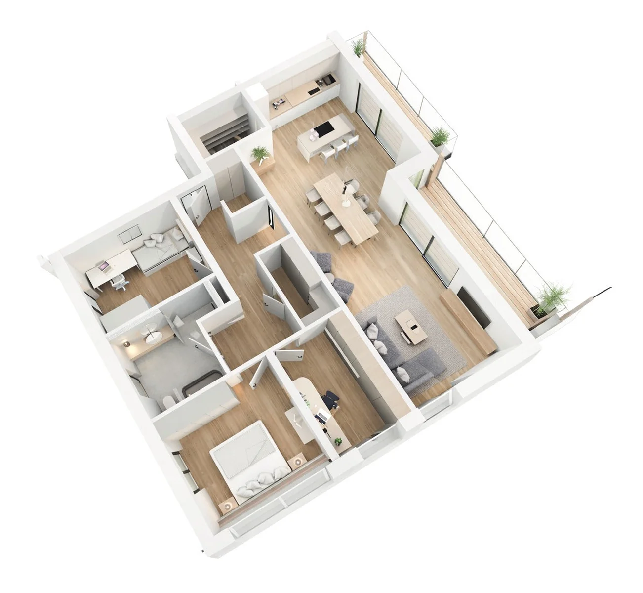 Penthouse-Wohnung, Visualisierung 4