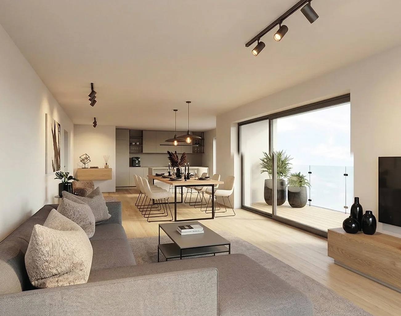 Penthouse-Wohnung im Baugebiet Seeblick, Visualisierung